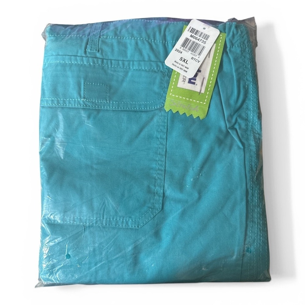 Landau Scrub Pants Unisex 5XL Teal Cargo 5 Pocket Drawstring Medical Uniform NWT